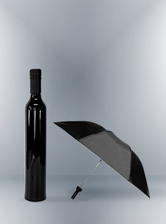 Paraguas botella negro