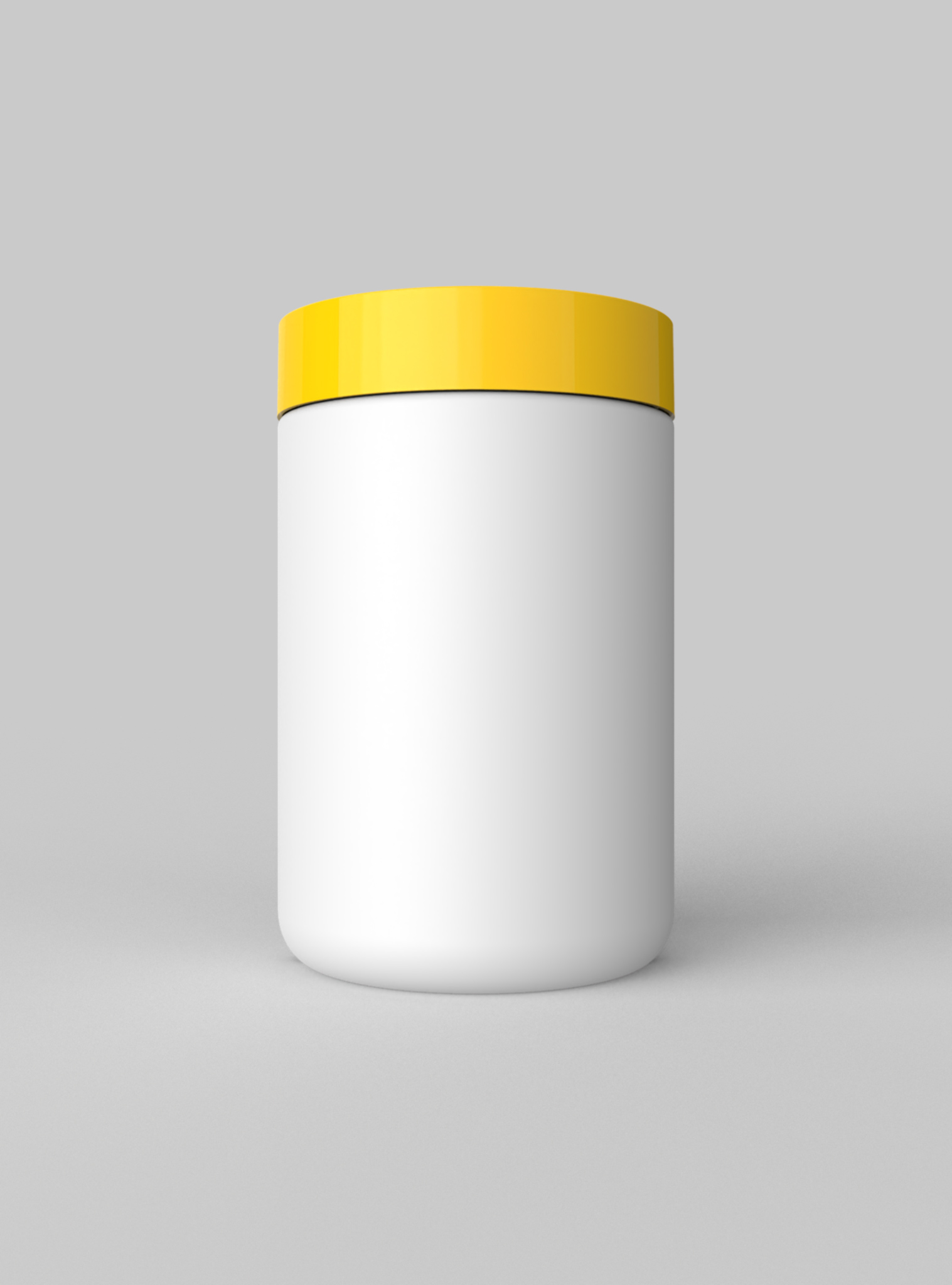 Envase cilindirico blanco de 1 litro t100m