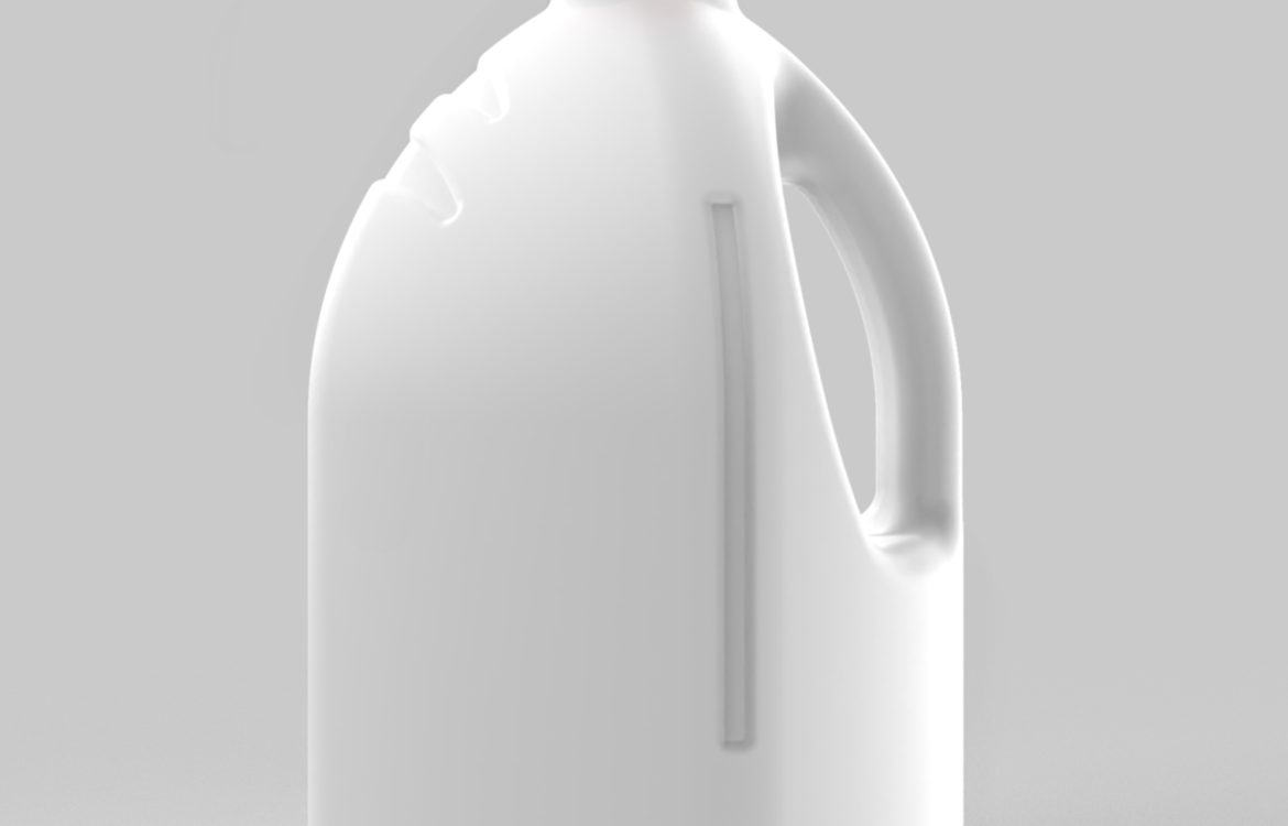 Envase cuadrado blanco 3200ml t42mm