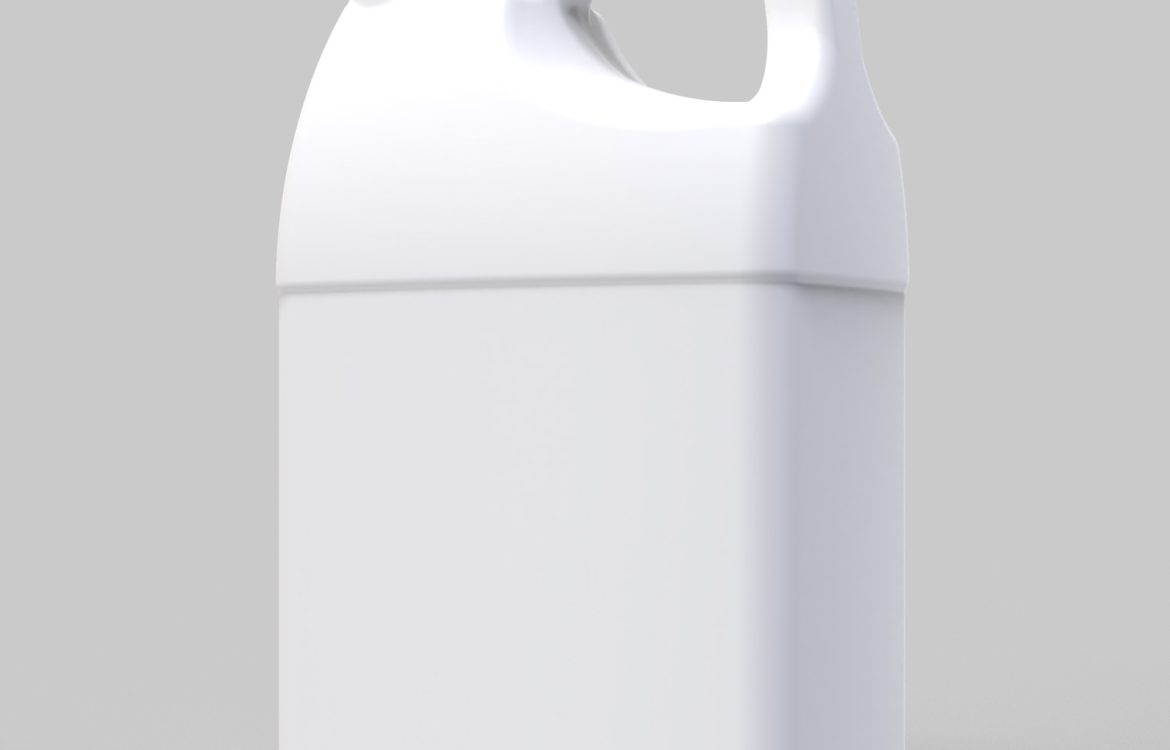 Galón rectangular blanco 3700ml